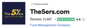 the 5%ers trustpilot score