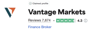 vantage trustpilot score